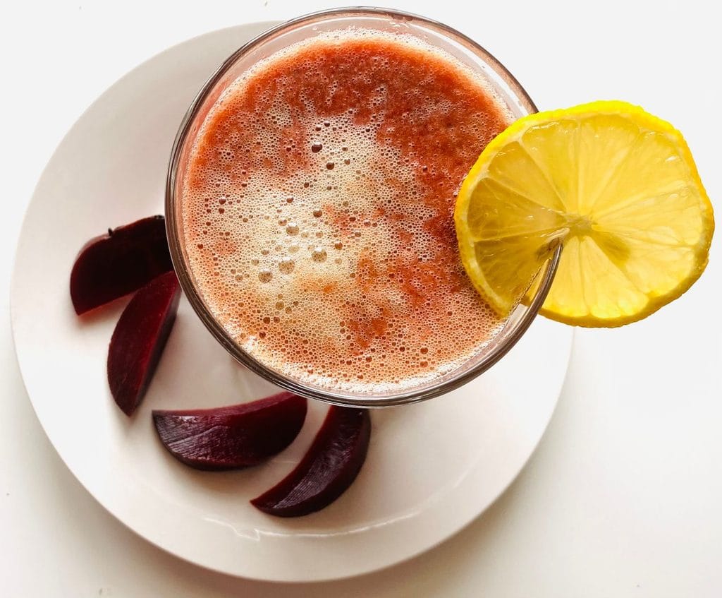 Beet, Apple and Lemon Juice
