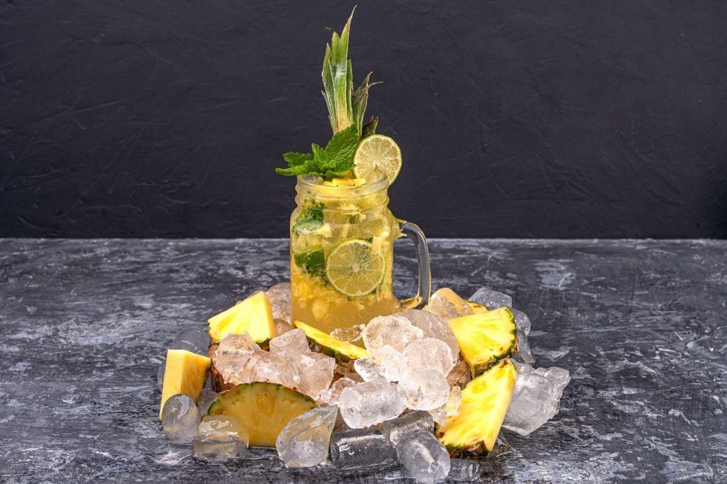 Pineapple, Cucumber, and Mint Juice