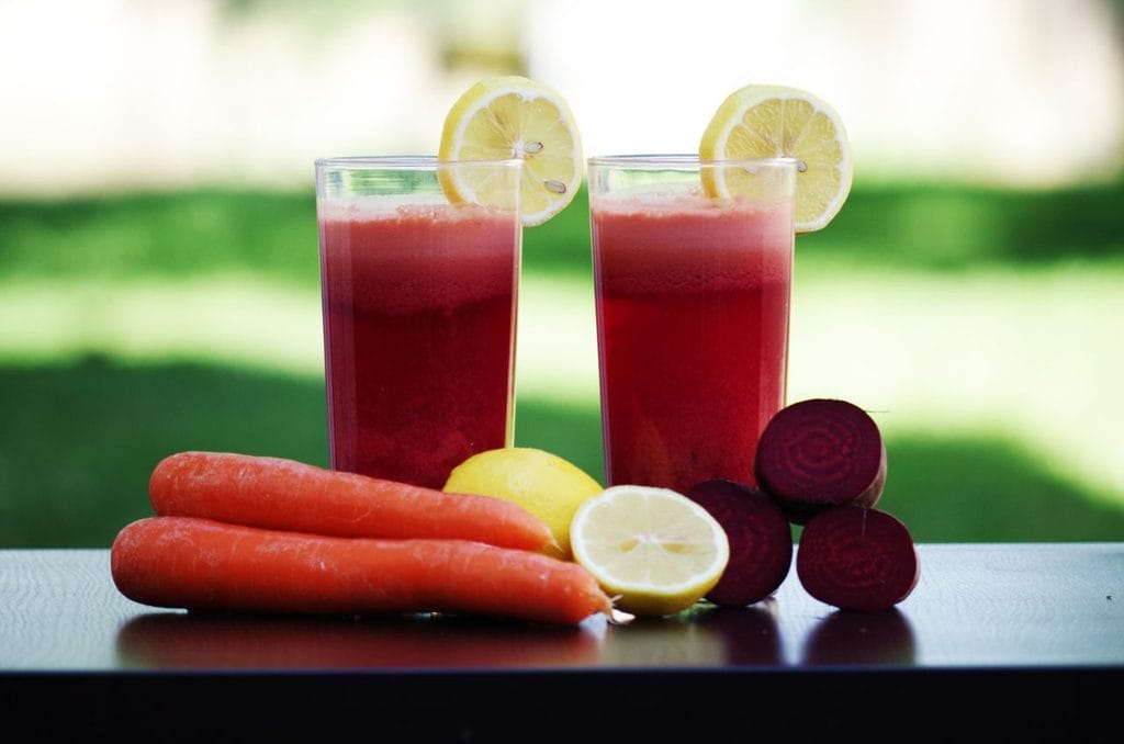 Beet, Lemon, and Apple Juice